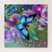 Blühender Schmetterling in Fairy Garden Puzzle (Horizontal)