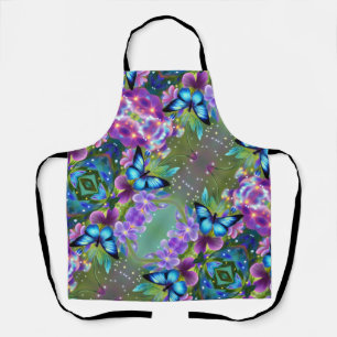 Blühender Schmetterling in Fairy Garden Schürze