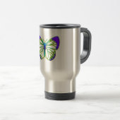 Blühender Schmetterling Reisebecher (VorderseiteRechts)