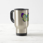 Blühender Schmetterling Reisebecher (Vorderseite Links)