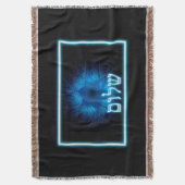 Blühender Shalom auf Etched Star von David Decke (Vorderseite Vertikal)