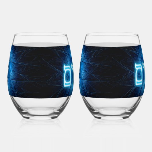 Blühender Shalom auf Etched Star von David Weinglas Ohne Stiel (Rechts)