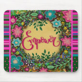 Blühender Spaß macht moderne Strip-Inspirivität mö Mousepad (Vorne)