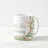 blühender Stammbaum Kaffeetasse (VorderseiteRechts)