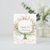 blühender Stammbaum Postkarte (Stehend Vorderseite)