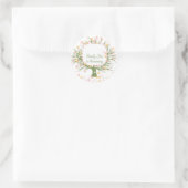 blühender Stammbaum Runder Aufkleber (Tasche)