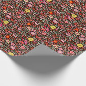 Blühender Teppich: Blühender Vintag Nahtlos. Geschenkpapier (Ecke)