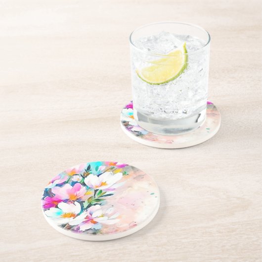 Blühender Untersetzer (Seite)