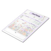 Blühender violetter Garten _ Klinische Planung Notizblock (angewinkelt)