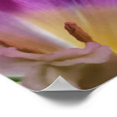 Blühender violetter Tulpen-Druck Poster (Ecke)