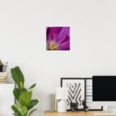 Blühender violetter Tulpen-Druck Poster (Heimbüro)