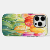 Blühender Wasserfarbener Frühlingsgarten Case-Mate iPhone Hülle (Rückseite (Horizontal))