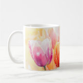 Blühender Wasserfarbener Frühlingsgarten Kaffeetasse (Links)