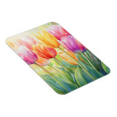 Blühender Wasserfarbener Frühlingsgarten Magnet (Rechte Seite)