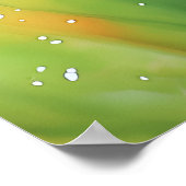 Blühender Wasserfarbener Frühlingsgarten Poster (Ecke)
