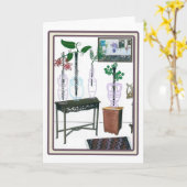 blühender Woodwind Karte (Gelbe Blume)