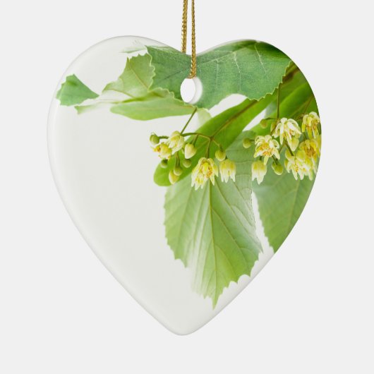 Blühender Zweig von limetree oder von Lindenbaum Keramikornament (Rechts)