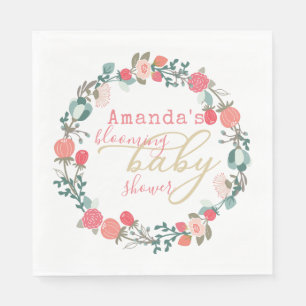 Blühendes Baby-Duschpapier Napkin Serviette