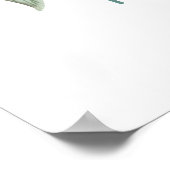 Blühendes Begrüßungspapier Poster (Ecke)