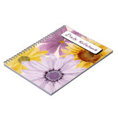 Blühendes Blumennotizbuch Notizblock (Linke Seite)