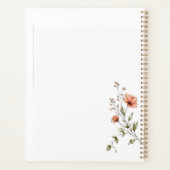 Blühendes Buch Botanische Linienkunst Planer (Rückseite)