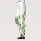 Blühendes Cacti-Grenzmuster Leggings (Links)