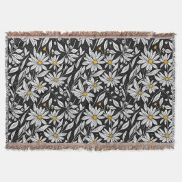 Blühendes Camomiles-Blumenmuster 1 -Knochenmark Decke