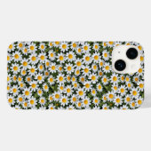 Blühendes Camomiles-Floral Muster 2 - iPhone Case (Rückseite (Horizontal))