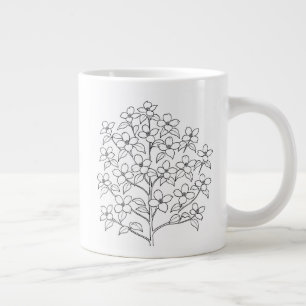 Blühendes Dogwood - Cornus florida - native Pflanz Jumbo-Tasse