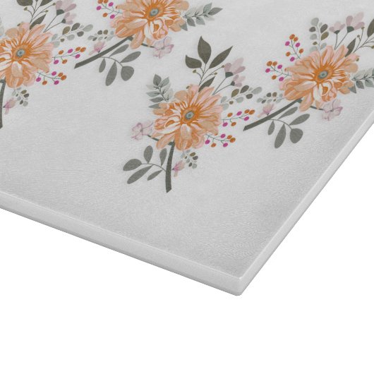 Blühendes Duett Schneidebrett (Ecke)