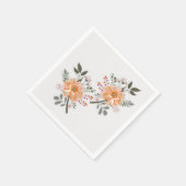 Blühendes Duett Serviette (Ecke)