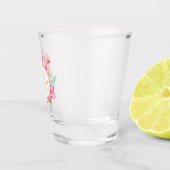 Blühendes Florales Mutti Weiß Schnapsglas (Rechts)