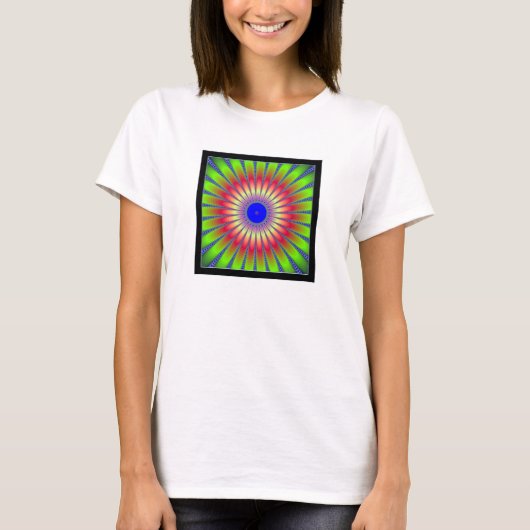 blühendes Fraktal T-Shirt (Vorderseite)