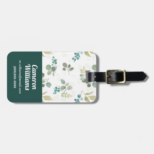 Blühendes Freuden-Muster Gepäckanhänger (Vorderseite horizontal)