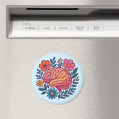 Blühendes Gehirn Mental Wellness Magnet (In Situ (Geschirrspüler))