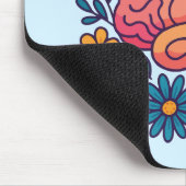 Blühendes Gehirn Mental Wellness Mousepad (Ecke)