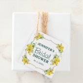 Blühendes Gelbfrühlings-Brautparty Geschenkanhänger (Beispiel)