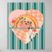 Blühendes Herz Poster (Vorne)