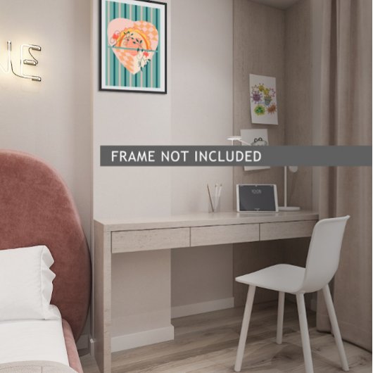 Blühendes Herz Poster