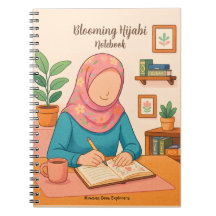 Blühendes Hijabi Notizbuch