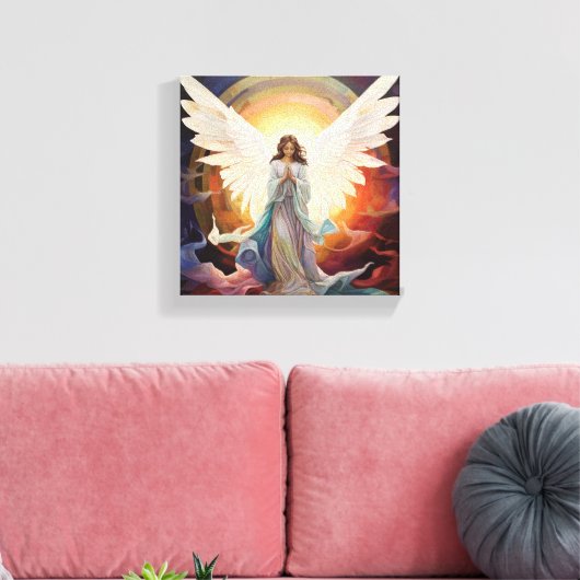 Blühendes Hoffnung-Mädchen Leinwanddruck (Insitu (Wohnzimmer))