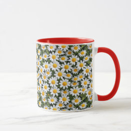 Blühendes Kamomiles-Blumenmuster 2 - Tasse des Kaf