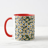 Blühendes Kamomiles-Blumenmuster 2 - Tasse des Kaf (Links)