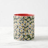 Blühendes Kamomiles-Blumenmuster 2 - Tasse des Kaf (Zentrum)