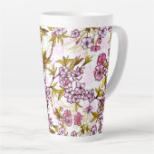 Blühendes Kirschblossom-Muster  Milchtasse (Rechte Ecke)