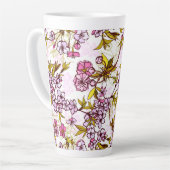 Blühendes Kirschblossom-Muster  Milchtasse (Linke Ecke)