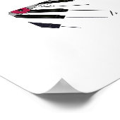 Blühendes Klavier – Minimale Blumige Musik Poster (Ecke)