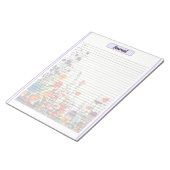 Blühendes Lila Garden_ Journal Notizblock (angewinkelt)