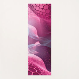 Blühendes lila Rot von Steifheit bis Fluidität Yogamatte