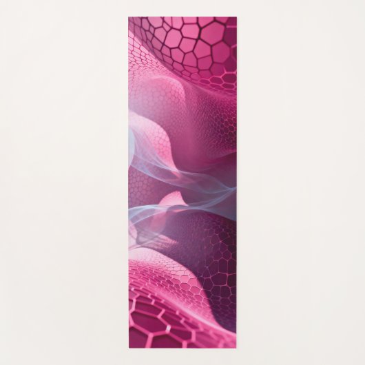 Blühendes lila Rot von Steifheit bis Fluidität Yogamatte (Vorderseite)